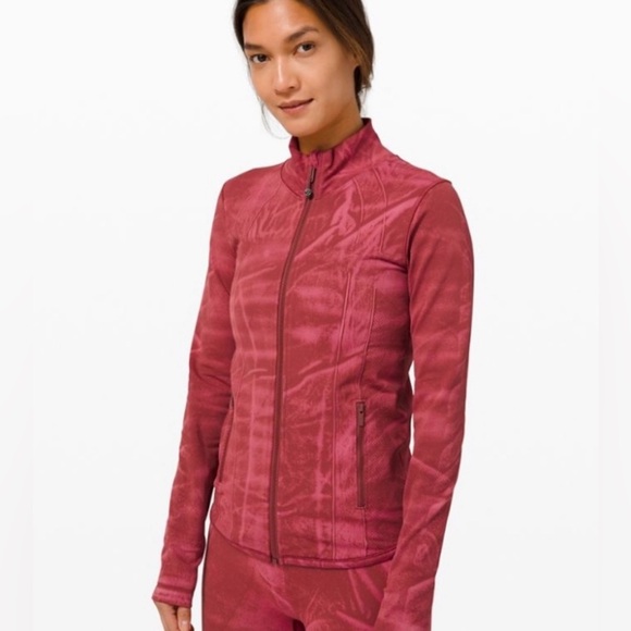 Lululemon Ebb street define jacket Chianti workout gym athleisure sporty Yoga 6 - Picture 1 of 17